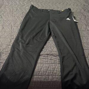 Adidas Men's Sleek Black Dress Pants